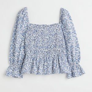 H&M + Smocked Top Size XXL